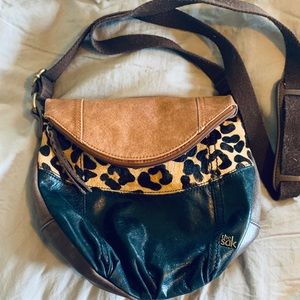 The Sak crossbody leather with cheetah print.